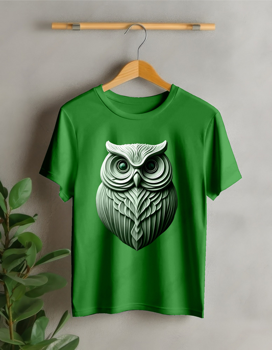 Dashing Designs Wise Owl Green T-Shirt