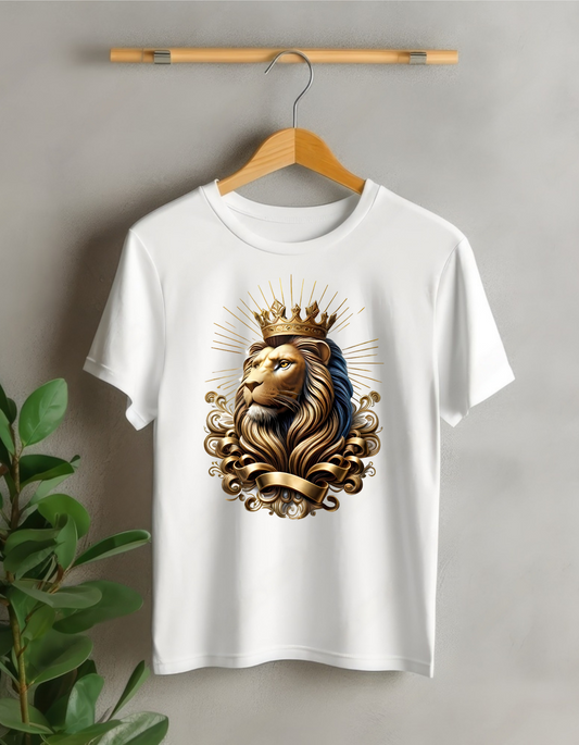 Dashing Designs King's Lion White T-Shirt