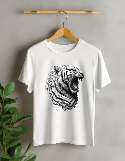 Dashing Designs Tiger King's White T-Shirt