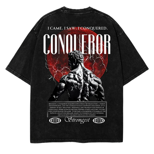 Conqueror Printed Oversize Tee