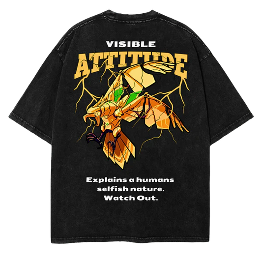 Attitude Printed Oversize Tee