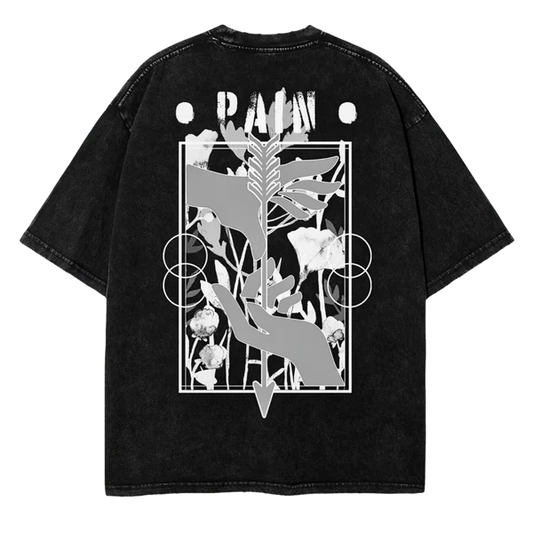 PAIN Cotton Printed Oversize Tee