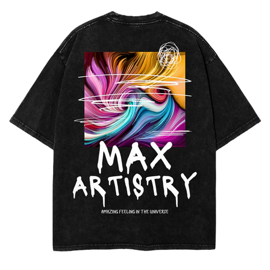 MAX ARTISTRY Printed Oversize Tee