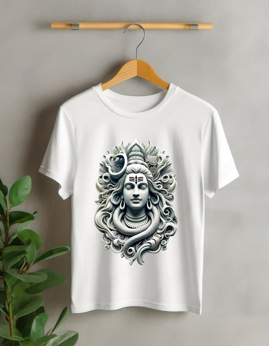 Dashing Designs Lord Shiva White T-Shirt